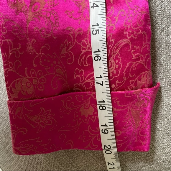 Donna Morgan Vintage Silk Blend Floral Print Fully Lined Jacket Skirt Set Suit - Picture 8 of 16